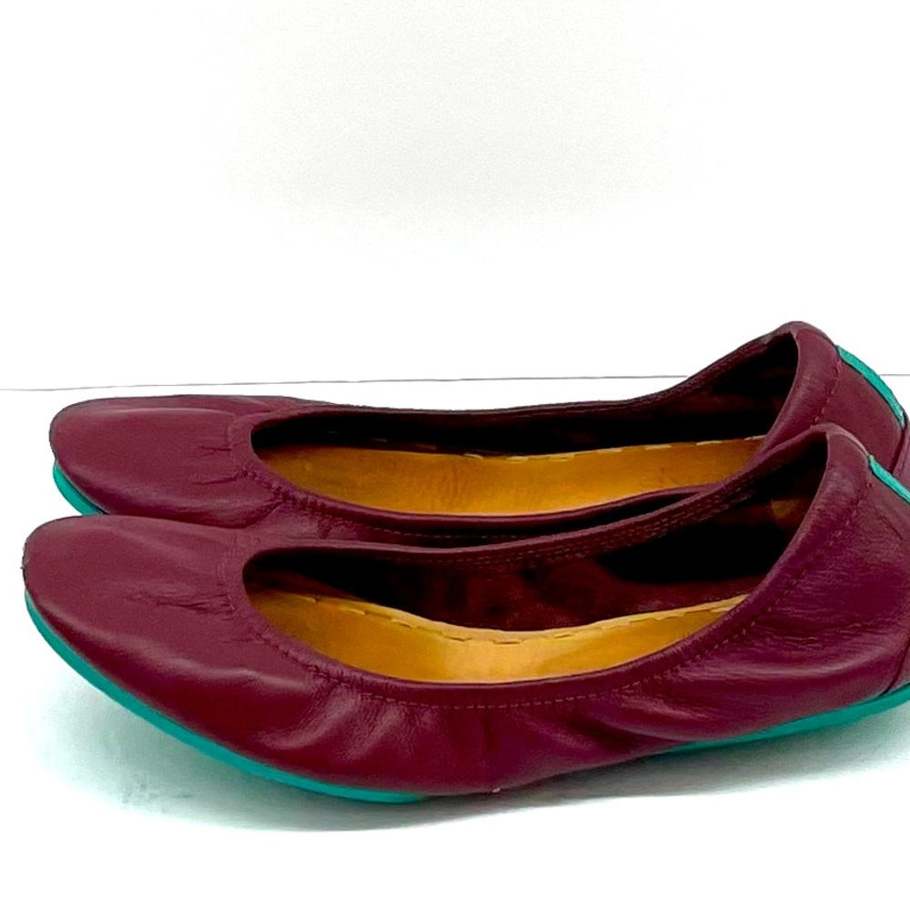 Tieks by Gavrieli burgundy leather ballet flats Sz 7